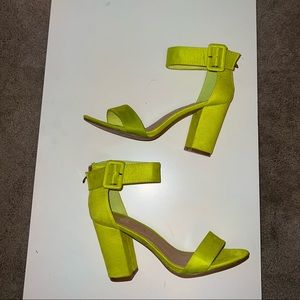 Neon Block Heel